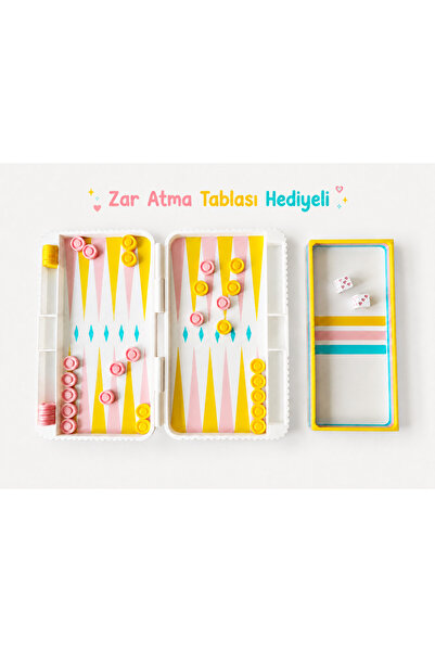 kezi Cep Boy Tavla 17cm x 14,5 cm