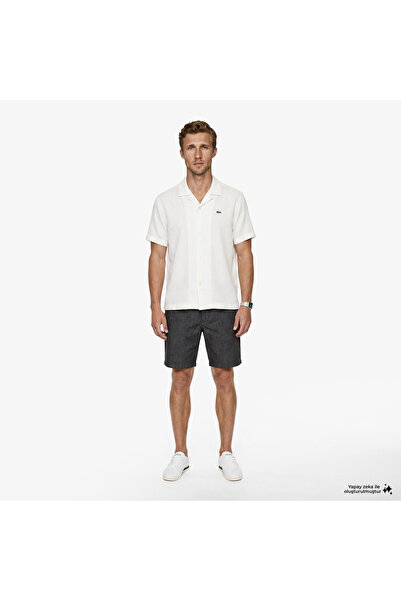 Lacoste Erkek Slim Fit Siyah Bermuda Şort