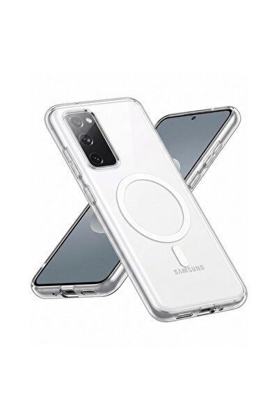 Zebana Samsung Galaxy S20 FE Uyumlu Kılıf Sararmaz ClearMag Kılıf (M-Safe Uyu...