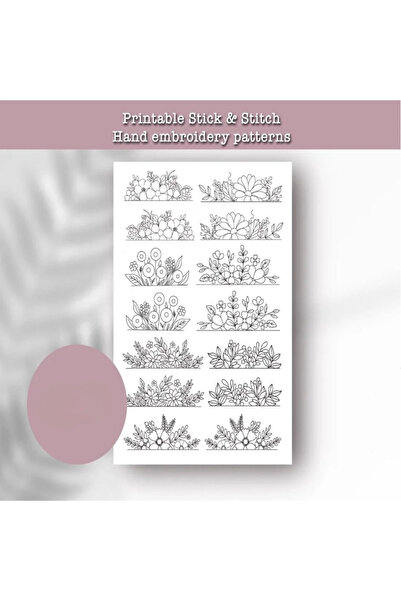 Choice3 A Water Soluble Stabilizer Embroidery Patterns Stick Stitch Embroider...