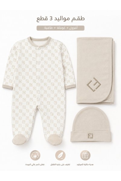 Baby Gift 3-Piece Newborn Set with Diaper Pail