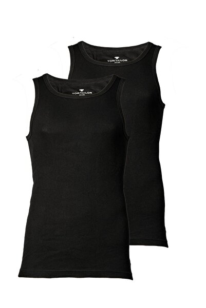 Tom Tailor Herren Tanktop, 2er Pack - Unterhemd, Garron S, einfarbig