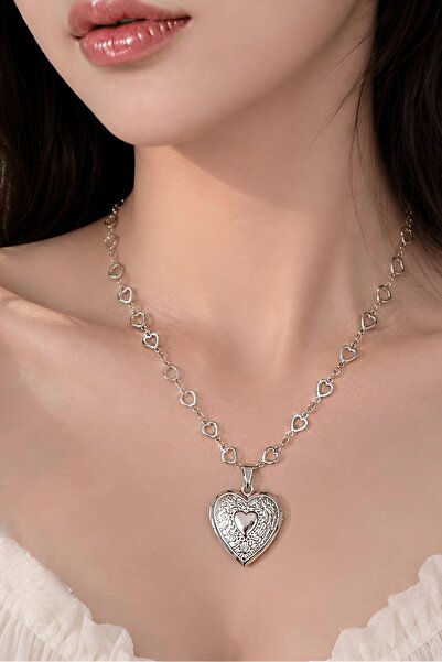 KİRAZ ÇİÇEĞİ JEWELRY Kore tarzı VİNTAGE İçerisine Fotoğraf Koyulabilen Hatıra...