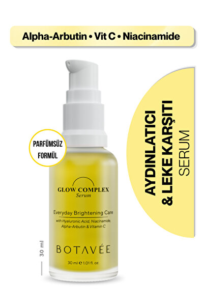 Aydınlatıcı Yüz Serumu - Alpha Arbutin, Niacinamide, C vitamini | Leke Karşıtı Bakım ve Ton Eşitleyici Serum - 30 ml