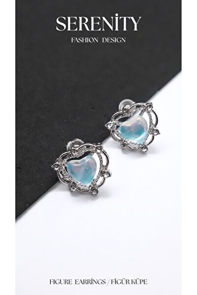 Serenity Opal Stone Minimalist Figure Earrings