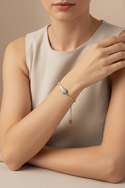 XUPING JEWELRY سوار من اللؤلؤ/مجوهرات XUPING بتصميم ظهر السمكة مع خرز العين ا...