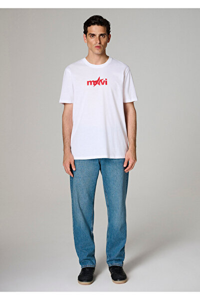 Mavi Printed White T-Shirt
