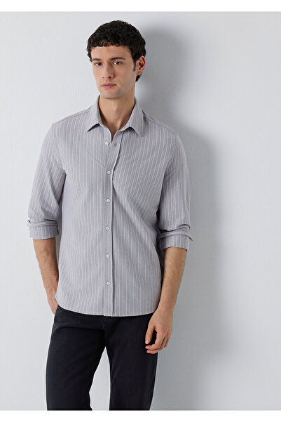 Mavi Striped Gray Shirt Slim Fit / Narrow Cut 0211858-A7312