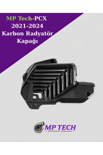 MP Tech Honda PCX 2021-2024 Karbon Radyatör Kapağı