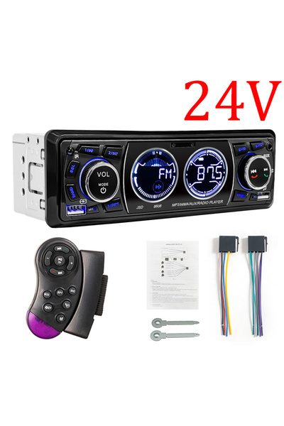 Choice1 24V Radio With SWC Hippcron 1din Car Radio Bluetooth Audio Stereo 12/...