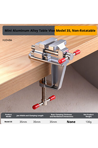 Choice4 35mm Non Rotatable Professional Table Vise, 360 ° Rotating Clamp-On W...