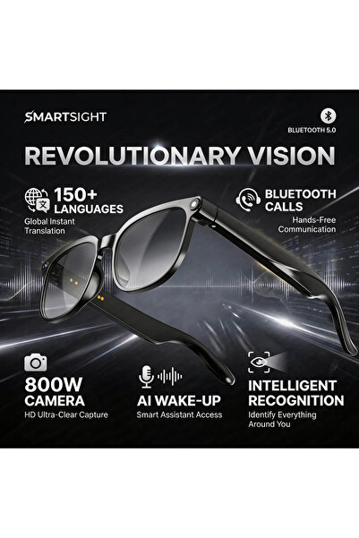Choice1 Color change 2026 4K 8MP Smart Glasses Men HD Camera 150+Language Tra...