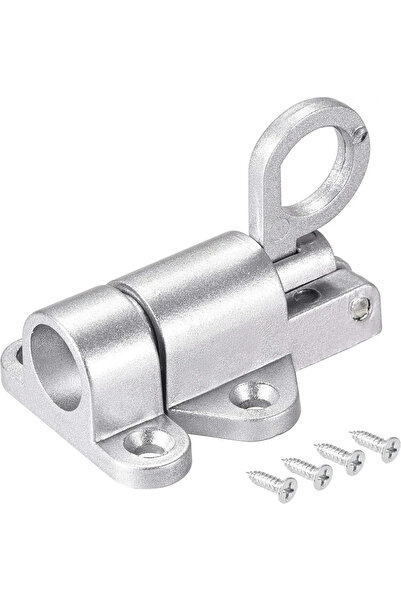 Choice4 Silver Automatic Aluminum Alloy Spring Latch,Self-Closing Barrel Bolt...