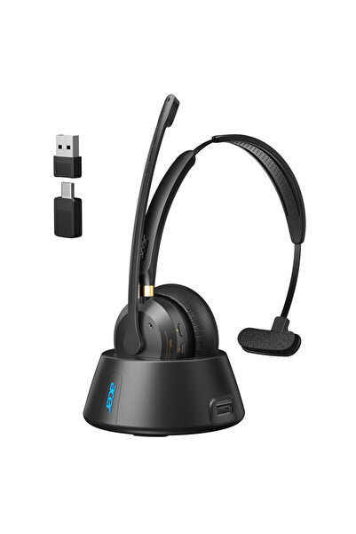 Choice Black Acer Wireless Headset with Mic for Work AI ENC Noise Cancelling ...