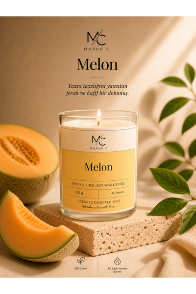 Marne Candle — Melon Royale - Kavun Premium Soya Mumu
