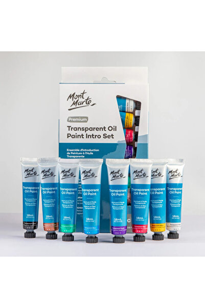 Mont Marte Premium Transparan Yağlı Boya Giriş Seti 8 x 18ml