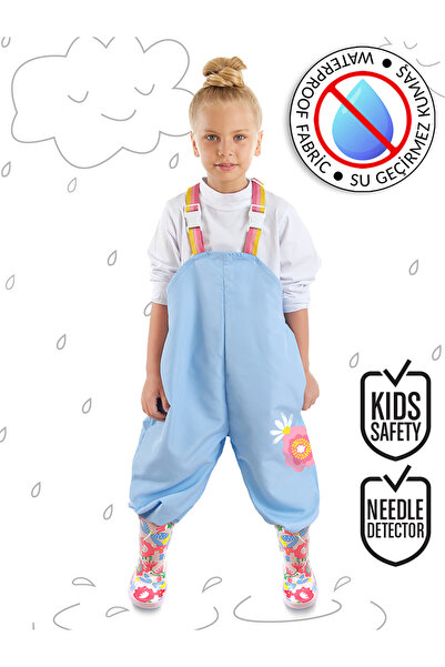 Denokids Salopetă de ploaie impermeabilă pentru fetiță florală