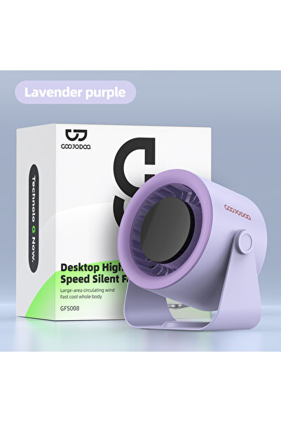 choice2 GOOJODOQ Lavender purple GOOJODOQ Desktop Fan 4000mAh Silent Adjustab...