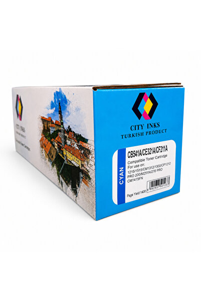 City Inks حبر تركي سيتي انك متوافق مع HP 131A أزرق (Cyan) – CB541A / CE321A /...
