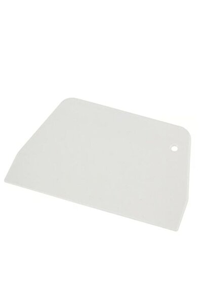 dinckitchen Plastic Rectangular Dough Scraper White 15.5X10 cm Rectangular 15...