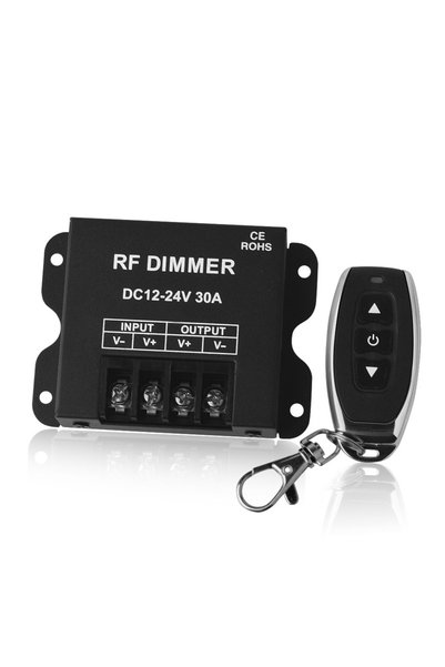 Choice RF30A 30A LED Dimmer Controller Low Voltage 12-24V with 3 Key RF Wirel...