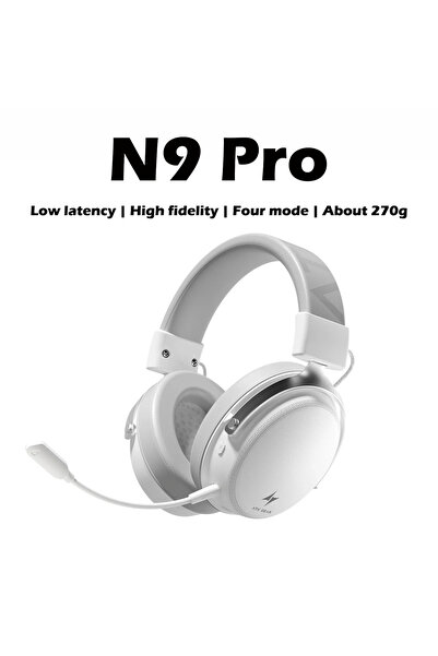 choice2 سماعات رأس لاسلكية احترافية بيضاء ATK N9 Pro/N9 Ultra للألعاب الإلكتر...