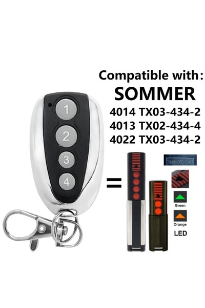 Choice Command SOMMER 434.42 Mhz Garage Gate Door Remote Control Opener X03-4...