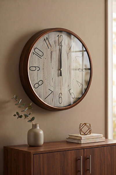 Frapan Home GLX 50 Cm Premium Dekoratif Duvar Saati Sessiz Mekanizmalı Büyük ...