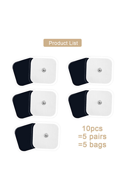 choice2 White-10P 5*5cm Non-woven Fabric Self Adhesive Electrodes Pads Tens G...