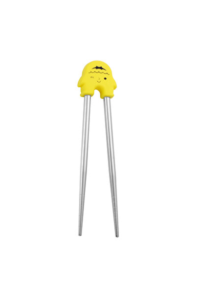 Choice yellow 1pc Cartoon Practice Special Dining Chopsticks Children Beginne...