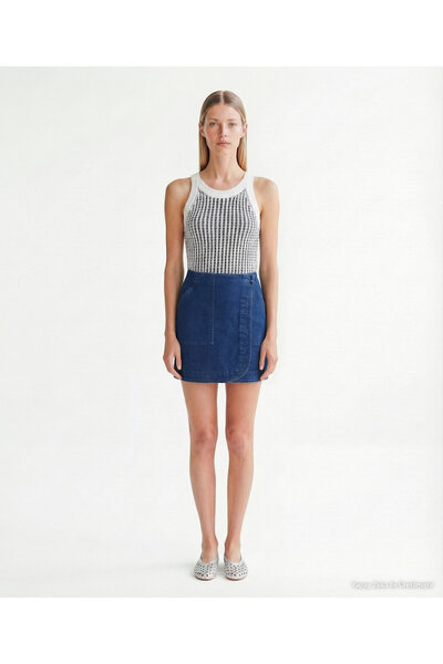 Yargıcı Straight High Waist Skirt