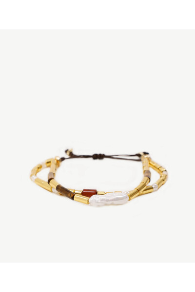Yargıcı Pearl Detailed Hematite Bracelet