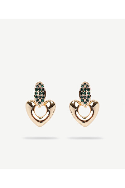 Yargıcı Heart Shaped Gold Earrings