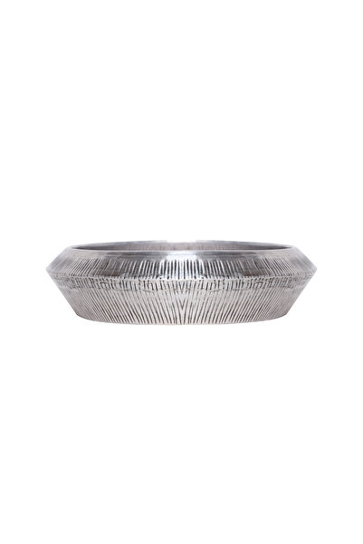 Yargıcı Metal Dövme Detaylı Vazo(10x40 Cm)