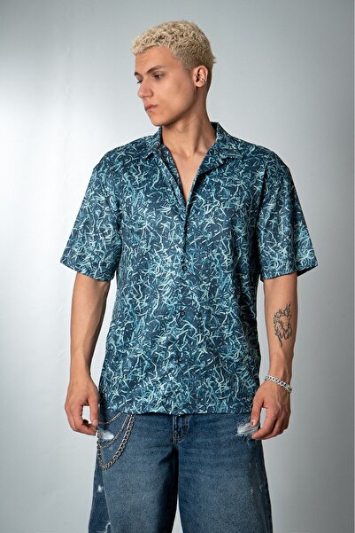 UKHWD SUPPLY Marine Camouflage Drytech Oversize Men's Shirt Uk1197Mv