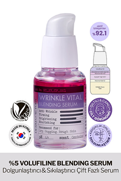 DERMA FACTORY Plumping, Firming Dual Phase Serum Blending Serum Containing 5%...