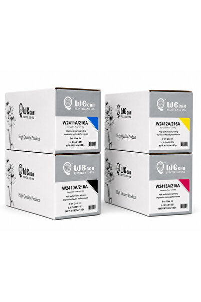 Wecan طقم خراطيش حبر WECAN-216A ملون متوافق HP Color LaserJet Pro M155/MFP M1...