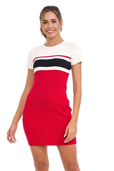 Cipo & Baxx Wp257 striped knit mini dress