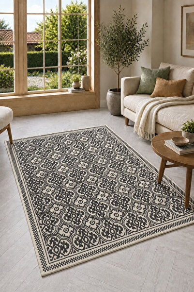 Çelsa Home Sementa Bukle Lüks Pamuklu, Makinede Yıkanabilir Kilim Gri 70x150 ...