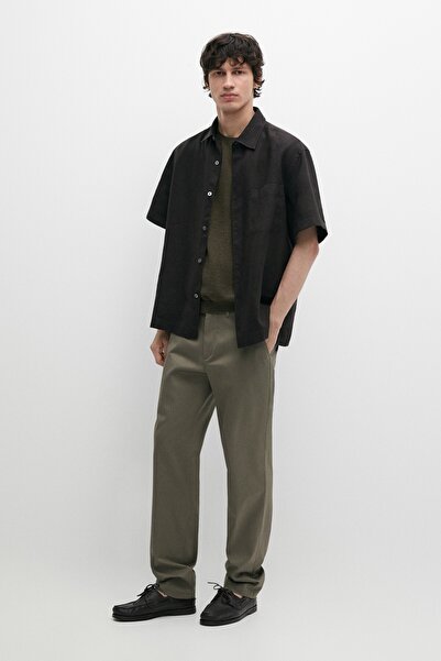 Massimo Dutti Pamuklu slim fit pantolon