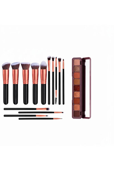 CYTHERIA KSD 14 Pieces Multi-Use Cytherea Makeup Brush Set + 9 Colors Eyeshad...