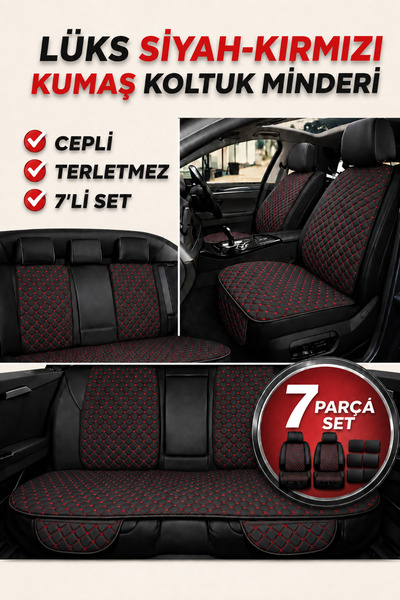 TROBUS Renault BRODWAY 1981-1999 Uyumlu Kapitone Kumaş 7 Parça Koltuk Minderi...