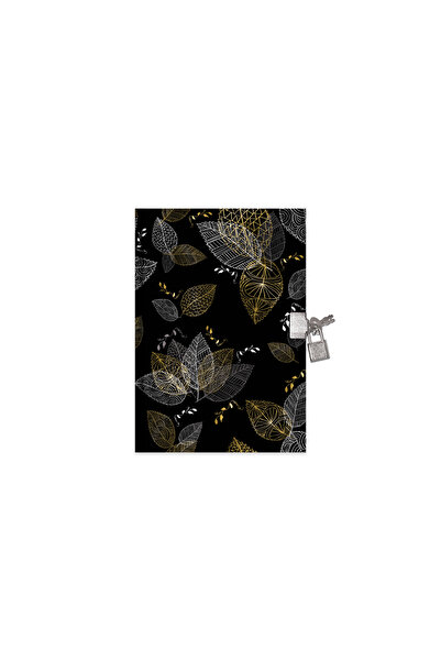 KESKİN COLOR Kilitli Günlük Hatıra Defteri 14X20 Cm 80 Yaprak Black 310141-99...