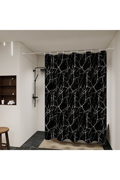 Choice1 180×200cm Black marble Fashionable and Versatile Black Marble Bathroo...
