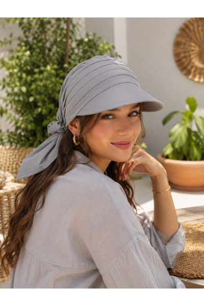 Wearflawless Women's Safari Tie-Back Hair Bandana, Visor Hat, Trendy Summer B...