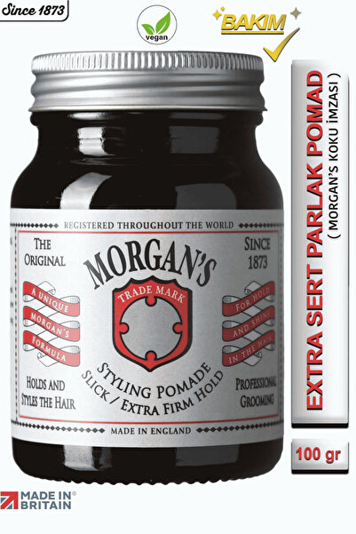 Morgan's Pomade Styling Pomade Extra Firm Hold - Extra Sert Tutucu Pomat (SIL...