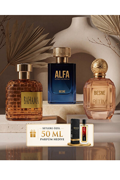 besneparfum Besne Parfüm Alfa Ritim Bahama 3’lü Premium Niche Set