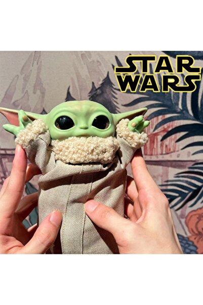 Hasbro دمية بيبي يودا من سلسلة حرب النجوم، مقاس 17 سم، معبأة في حقيبة. دمية ب...
