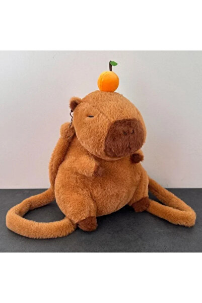 Choice green Capybara Plush Backpack Kawaii Fashion Plushie Doll Fur Bag Chil...