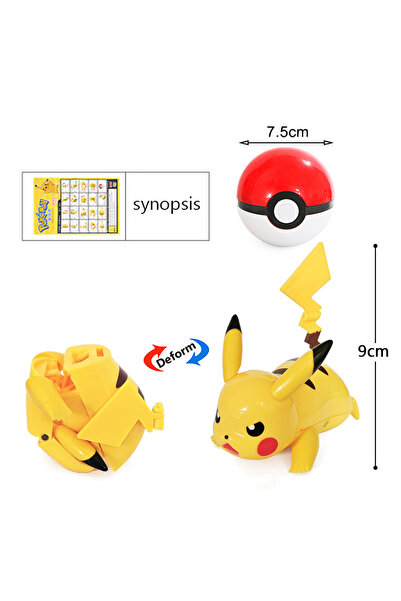Choice16 18 High Quality Pokemon Ball Deformation Toy Pikachu Mewtwo Gyarados...